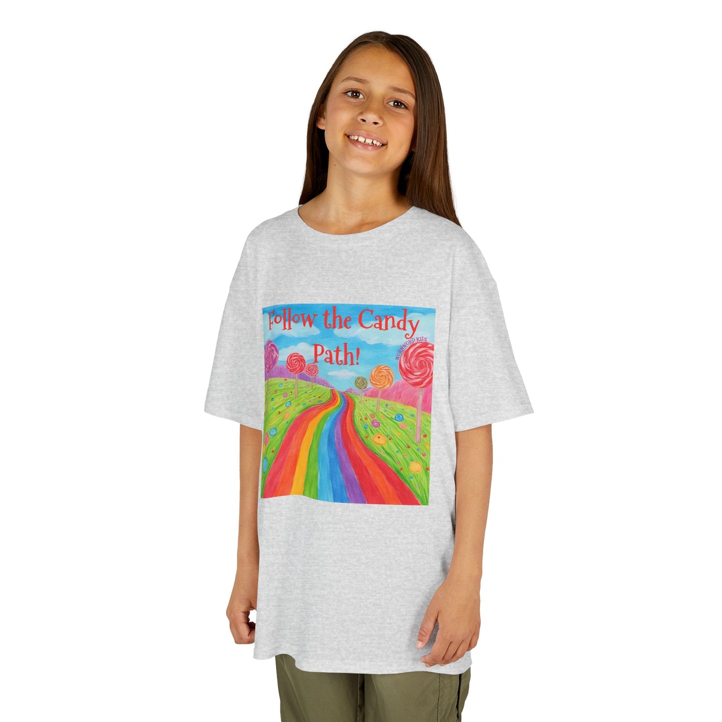 WORNWORD Kids Mid-Weight Tee - Rainbow Road “Follow the Candy Path!”