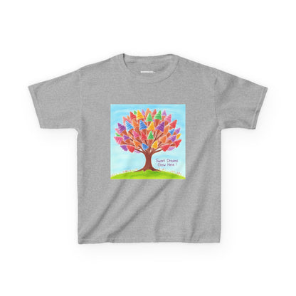 WORNWORD Kids Mid-Weight Tee - Ice-Cream Tree “Sweet Dreams Grow Here!”