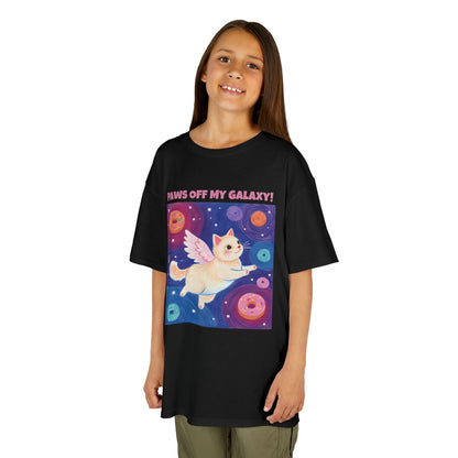 WORNWORD Kids Mid-Weight Tee - Cat Lovers "Paws Off My Galaxy!"