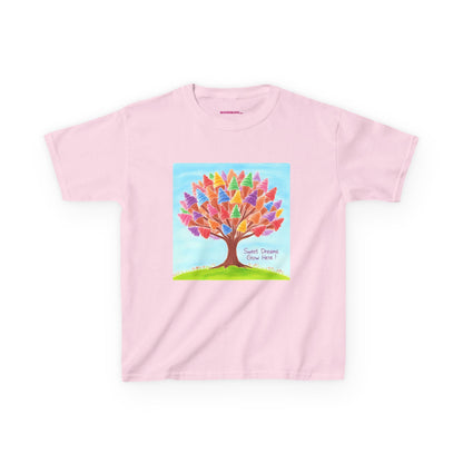 WORNWORD Kids Mid-Weight Tee - Ice-Cream Tree “Sweet Dreams Grow Here!”