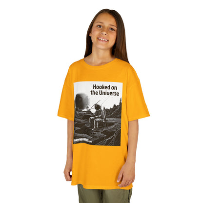 WORNWORD Kids™ Youth Mid-Weight Tee - Astronaut "Hooked on the Universe!