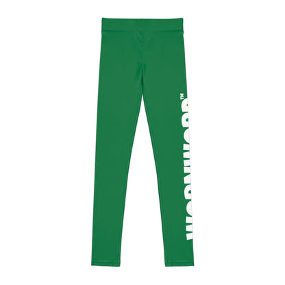 WORNWORD Kids™ ColorVibeZ™ Youth Leggings - Dark Green