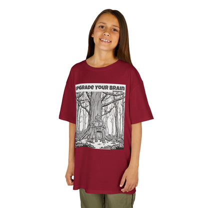 WORNWORD Kids™ Youth Mid-Weight Tee - Robot "Upgrade Your Brain"