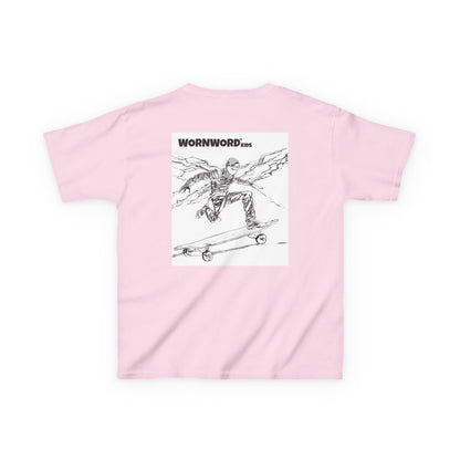 WORNWORD Kids™ Youth Mid-Weight Tee - Lightning Bolt "Charged Up and Rolling!"