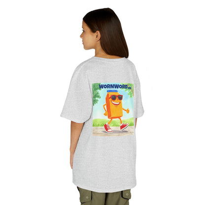 WORNWORD Kids Mid-Weight Tee - Walking Juice Box “Sip Happens. Keep Rollin’!