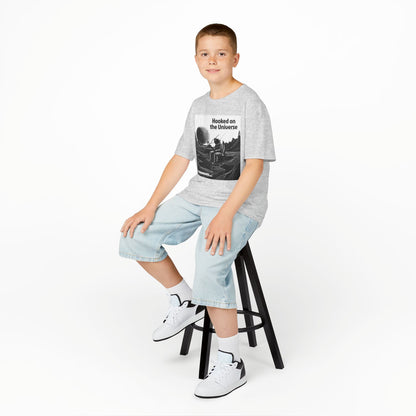 WORNWORD Kids™ Youth Mid-Weight Tee - Astronaut "Hooked on the Universe!