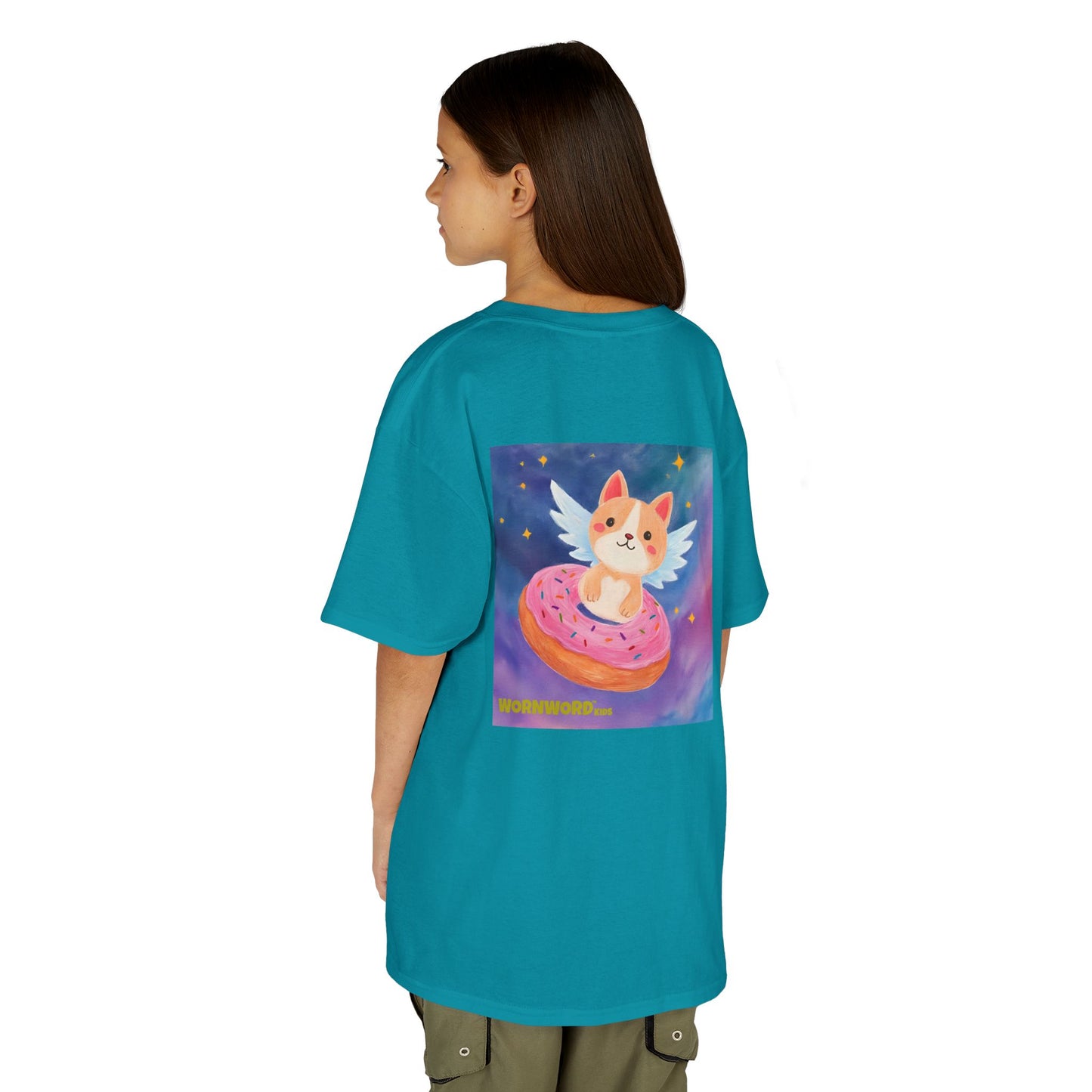 WORNWORD Kids Mid-Weight Tee - Cat Lovers "Paws Off My Galaxy!"