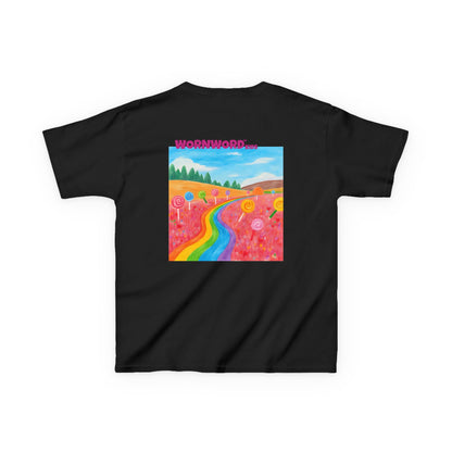 WORNWORD Kids Mid-Weight Tee - Rainbow Road “Follow the Candy Path!”