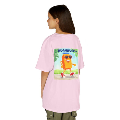 WORNWORD Kids Mid-Weight Tee - Walking Juice Box “Sip Happens. Keep Rollin’!