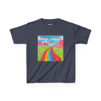 WORNWORD Kids Mid-Weight Tee - Rainbow Road “Follow the Candy Path!”