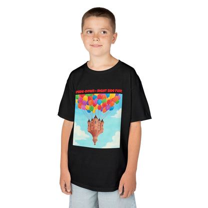 WORNWORD Kids Mid-Weight Tee - Floating Castle “Upside-Down = Right Side Fun!”