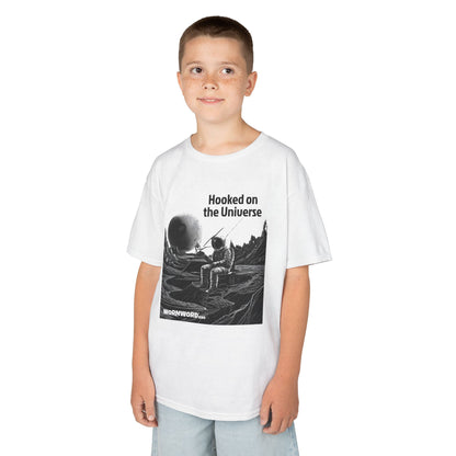 WORNWORD Kids™ Youth Mid-Weight Tee - Astronaut "Hooked on the Universe!