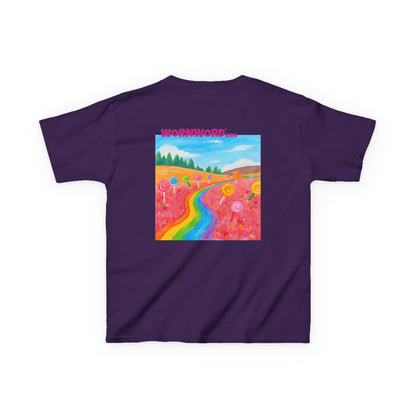 WORNWORD Kids Mid-Weight Tee - Rainbow Road “Follow the Candy Path!”
