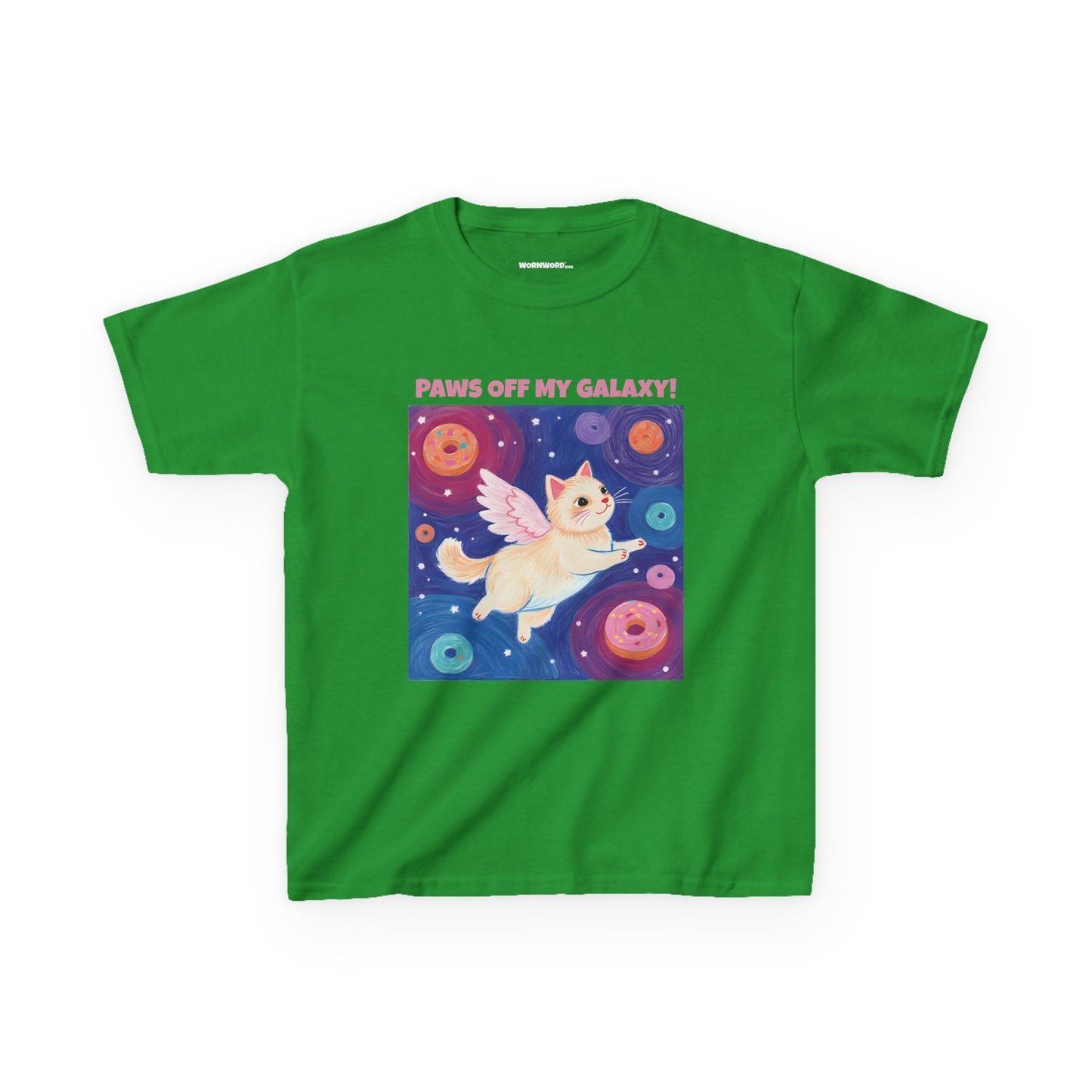 WORNWORD Kids Mid-Weight Tee - Cat Lovers "Paws Off My Galaxy!"