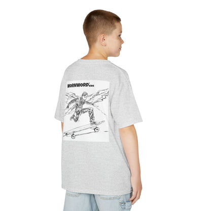 WORNWORD Kids™ Youth Mid-Weight Tee - Lightning Bolt "Charged Up and Rolling!"