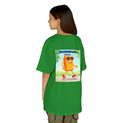 WORNWORD Kids Mid-Weight Tee - Walking Juice Box “Sip Happens. Keep Rollin’!