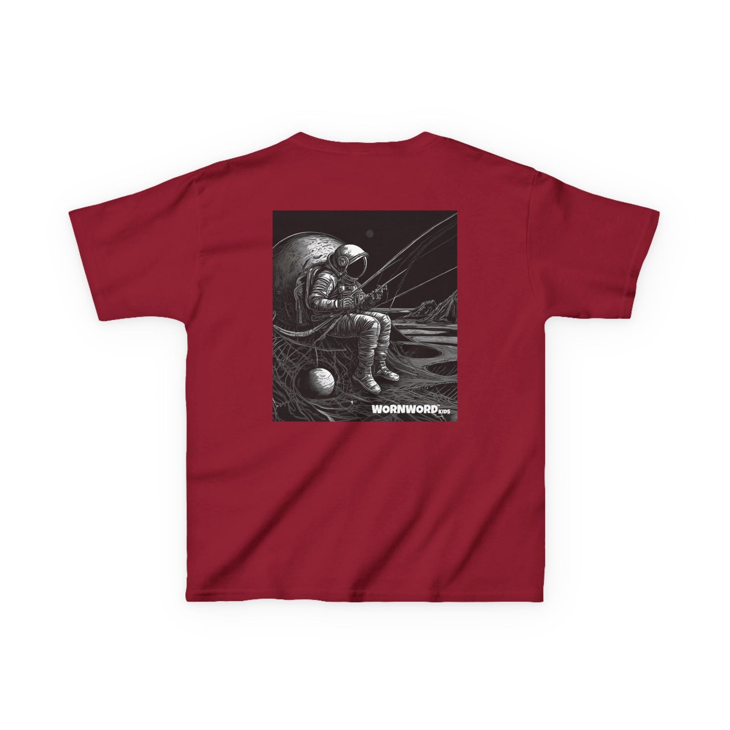 WORNWORD Kids™ Youth Mid-Weight Tee - Astronaut "Hooked on the Universe!