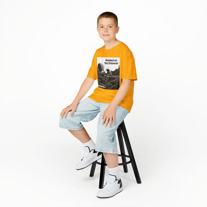 WORNWORD Kids™ Youth Mid-Weight Tee - Astronaut "Hooked on the Universe!