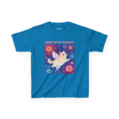 WORNWORD Kids Mid-Weight Tee - Cat Lovers "Paws Off My Galaxy!"