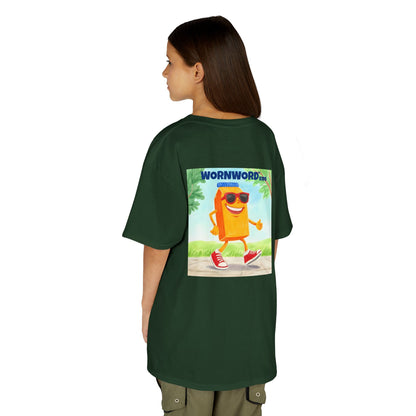 WORNWORD Kids Mid-Weight Tee - Walking Juice Box “Sip Happens. Keep Rollin’!