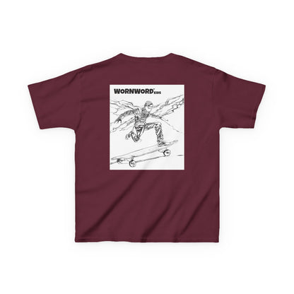 WORNWORD Kids™ Youth Mid-Weight Tee - Lightning Bolt "Charged Up and Rolling!"