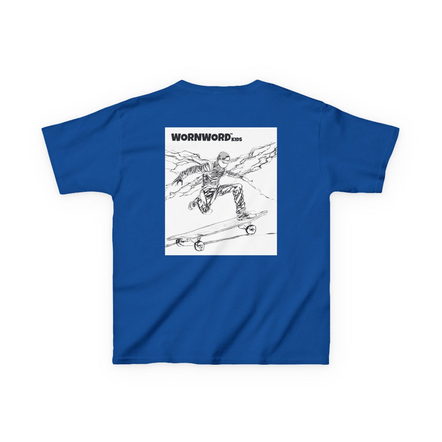 WORNWORD Kids™ Youth Mid-Weight Tee - Lightning Bolt "Charged Up and Rolling!"