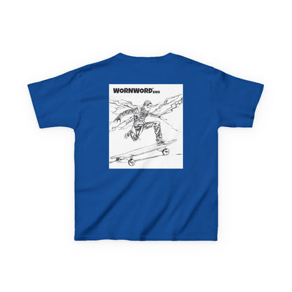 WORNWORD Kids™ Youth Mid-Weight Tee - Lightning Bolt "Charged Up and Rolling!"