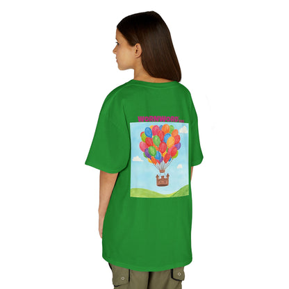 WORNWORD Kids Mid-Weight Tee - Floating Castle “Upside-Down = Right Side Fun!”