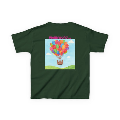 WORNWORD Kids Mid-Weight Tee - Floating Castle “Upside-Down = Right Side Fun!”
