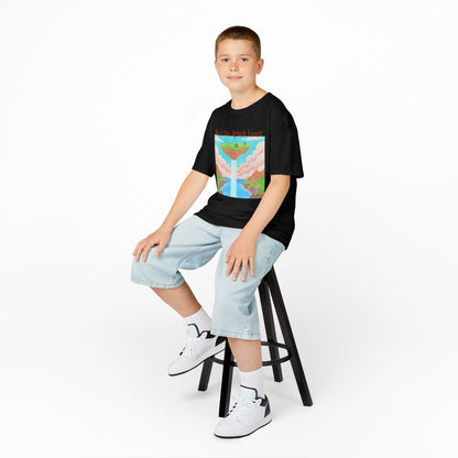 WORNWORD Kids Mid-Weight Tee - Waterfall Islands “Sky’s the Splash Limit!”