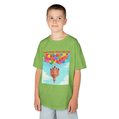 WORNWORD Kids Mid-Weight Tee - Floating Castle “Upside-Down = Right Side Fun!”