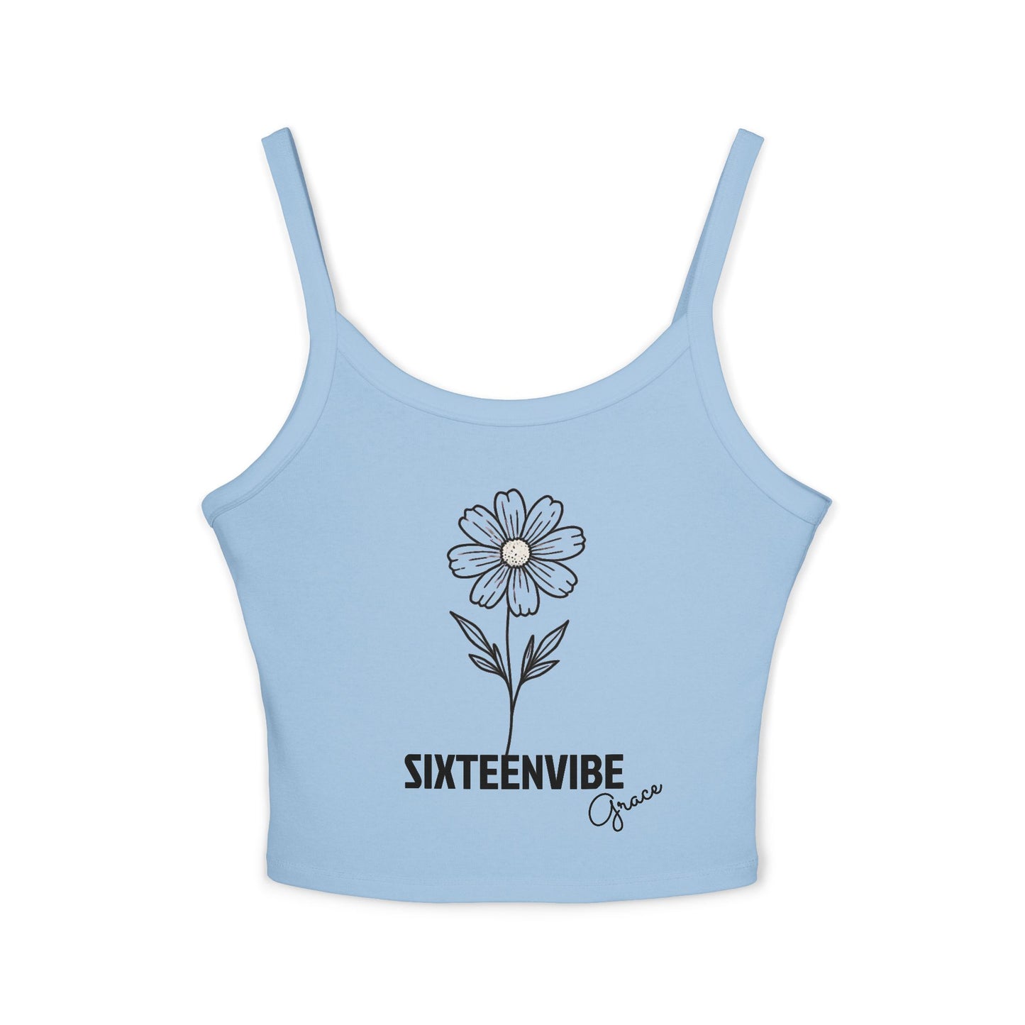 SIXTEENVIBE Grace PetalForme™ Spaghetti Strap Tank Top