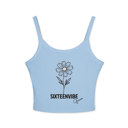 SIXTEENVIBE Grace PetalForme™ Spaghetti Strap Tank Top