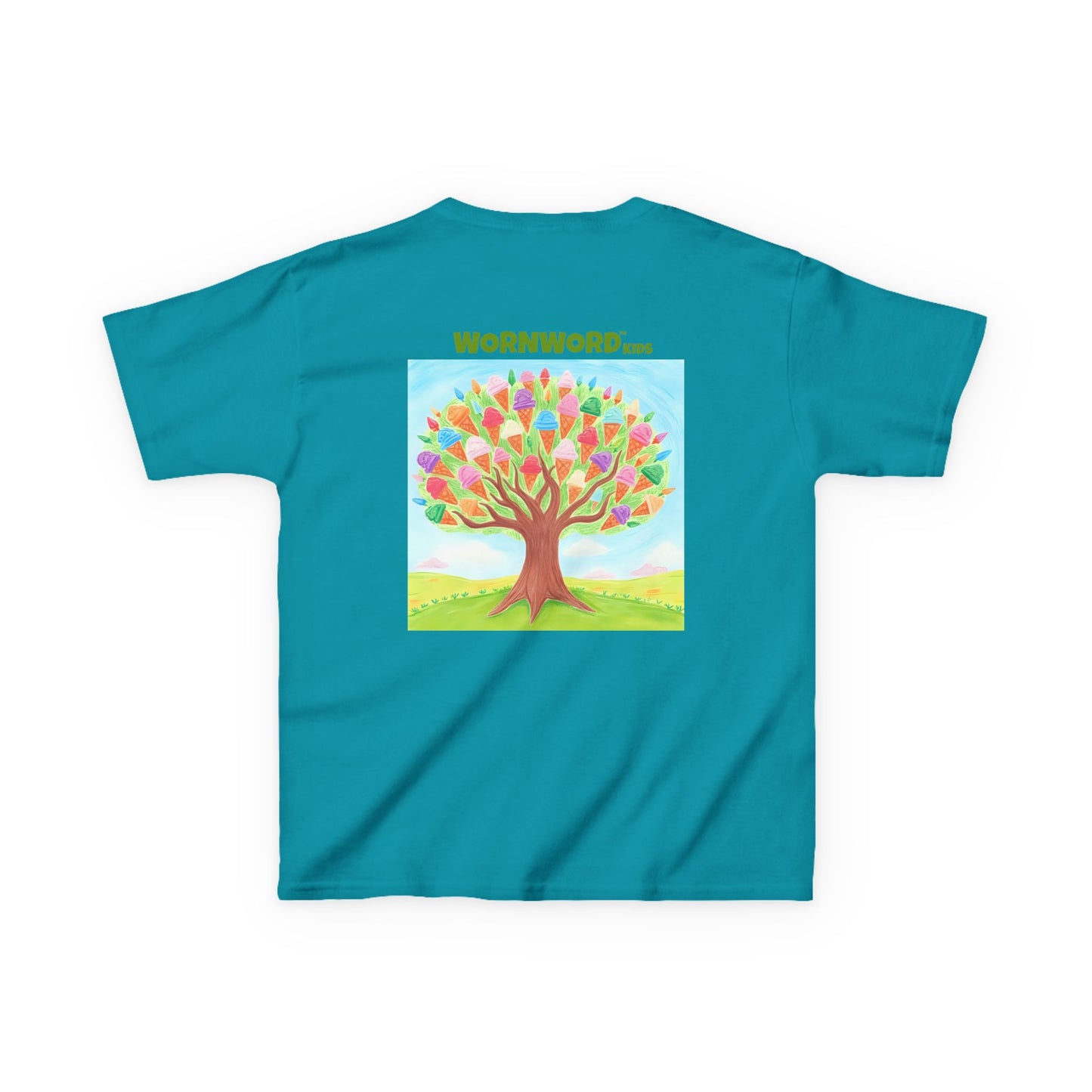 WORNWORD Kids Mid-Weight Tee - Ice-Cream Tree “Sweet Dreams Grow Here!”