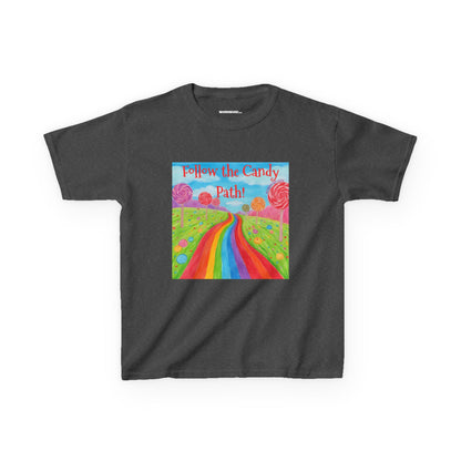 WORNWORD Kids Mid-Weight Tee - Rainbow Road “Follow the Candy Path!”