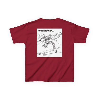 WORNWORD Kids™ Youth Mid-Weight Tee - Lightning Bolt "Charged Up and Rolling!"
