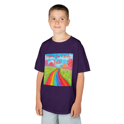 WORNWORD Kids Mid-Weight Tee - Rainbow Road “Follow the Candy Path!”