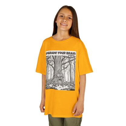 WORNWORD Kids™ Youth Mid-Weight Tee - Robot "Upgrade Your Brain"