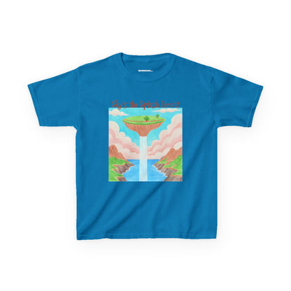 WORNWORD Kids Mid-Weight Tee - Waterfall Islands “Sky’s the Splash Limit!”