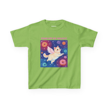 WORNWORD Kids Mid-Weight Tee - Cat Lovers "Paws Off My Galaxy!"