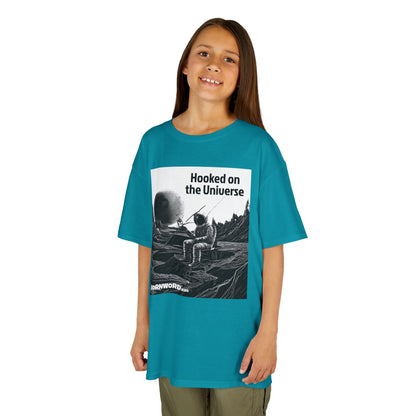 WORNWORD Kids™ Youth Mid-Weight Tee - Astronaut "Hooked on the Universe!