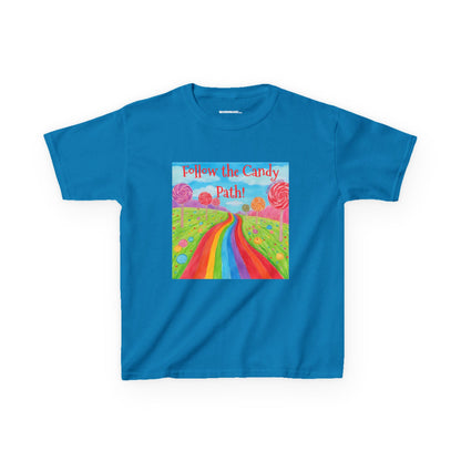 WORNWORD Kids Mid-Weight Tee - Rainbow Road “Follow the Candy Path!”