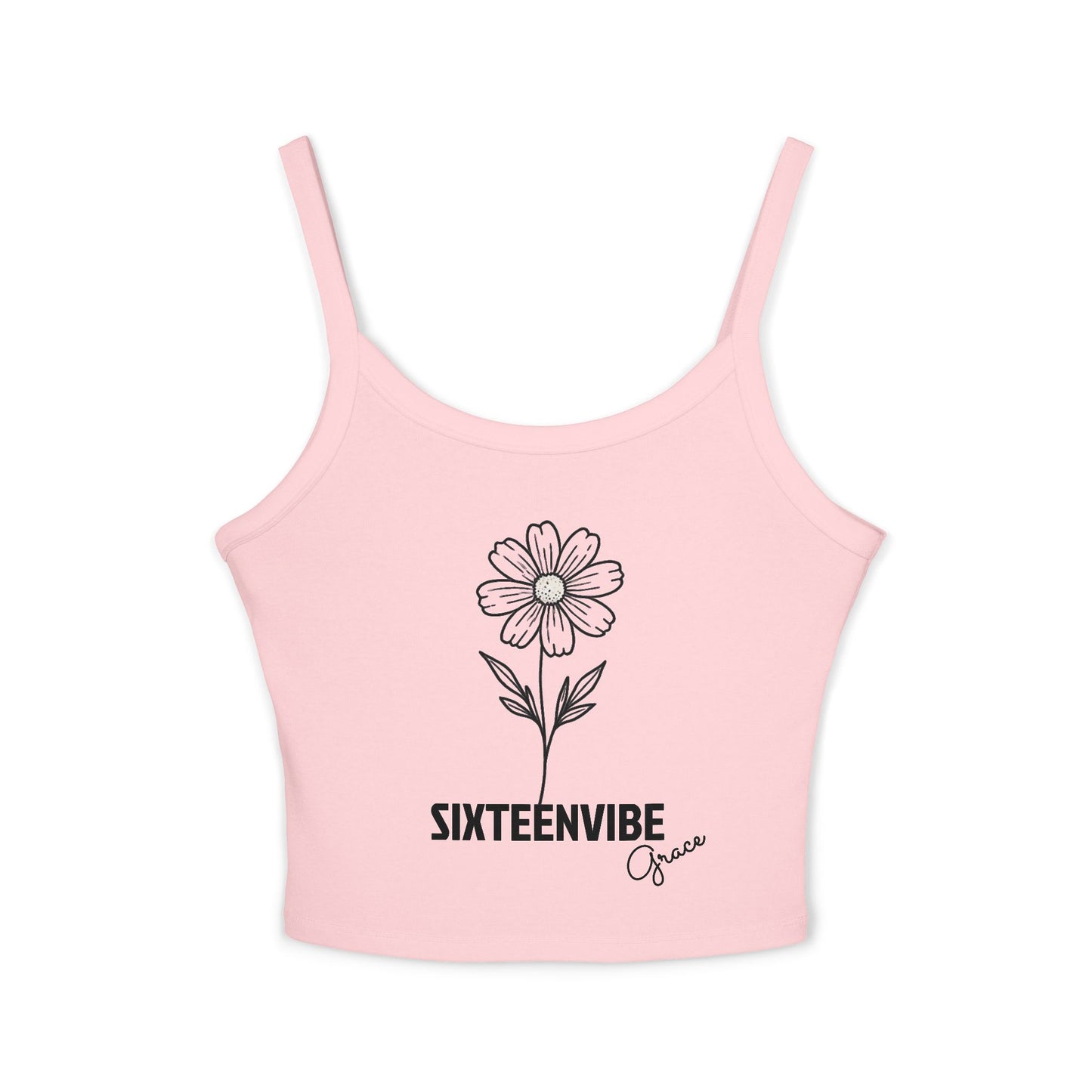 SIXTEENVIBE Grace PetalForme™ Spaghetti Strap Tank Top