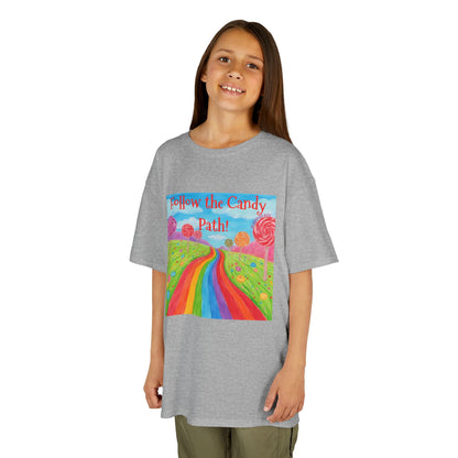 WORNWORD Kids Mid-Weight Tee - Rainbow Road “Follow the Candy Path!”