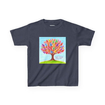 WORNWORD Kids Mid-Weight Tee - Ice-Cream Tree “Sweet Dreams Grow Here!”