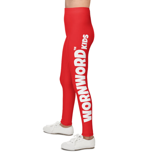WORNWORD Kids™ ColorVibeZ™ Youth Leggings - Red
