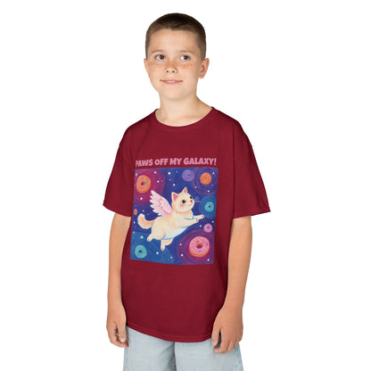 WORNWORD Kids Mid-Weight Tee - Cat Lovers "Paws Off My Galaxy!"