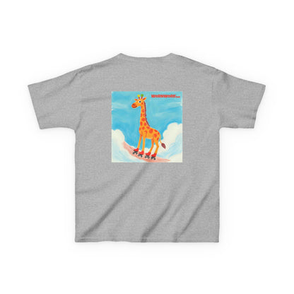 WORNWORD Kids Mid-Weight Tee - Giraffe "Roll High. Dream Bright!"
