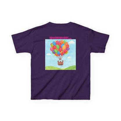 WORNWORD Kids Mid-Weight Tee - Floating Castle “Upside-Down = Right Side Fun!”