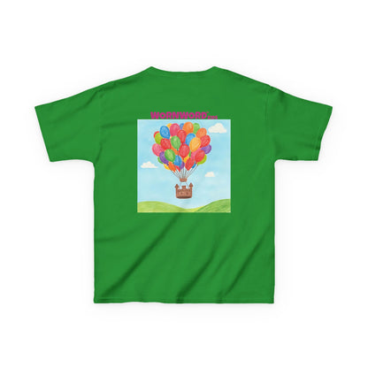 WORNWORD Kids Mid-Weight Tee - Floating Castle “Upside-Down = Right Side Fun!”